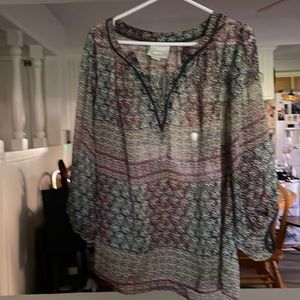 Cover blouse, sheer.